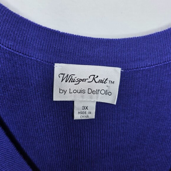 Whisper Knit Louis Dell Olio Cardigan Womens 3X - Picture 6 of 7